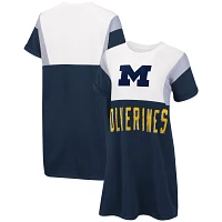 G-III 4Her by Carl Banks /White Michigan Wolverines 3rd Down Short Sleeve T-Shirt Dress