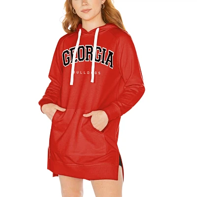 Gameday Couture Georgia Bulldogs Take a Knee Raglan Hooded Sweatshirt Dress