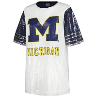 Gameday Couture Michigan Wolverines Chic Full Sequin Jersey Dress