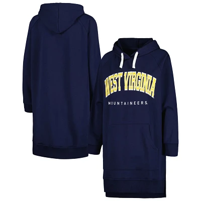 Gameday Couture West Virginia Mountaineers Take a Knee Raglan Hooded Sweatshirt Dress