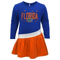 Girls /Orange Florida Gators Heart to French Terry Dress