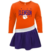 Girls Preschool Clemson Tigers Heart to Heart French Terry Dress                                                                