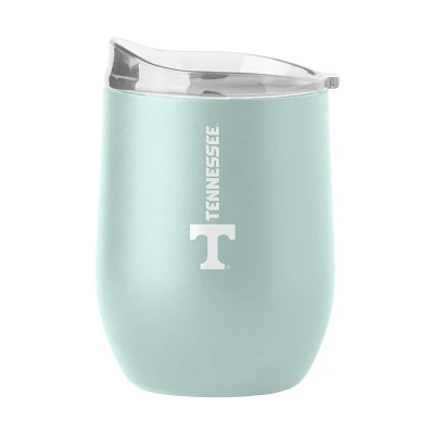 Logo University of Tennessee Vertical Powder Coat 16 oz Curved Beverage Tumbler                                                 