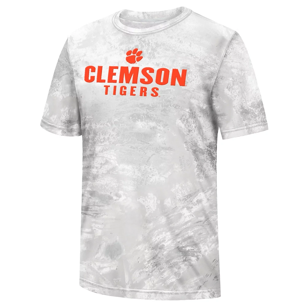 Colosseum Athletics Men's Clemson University Gulf Stream Performance Fishing T-shirt                                            