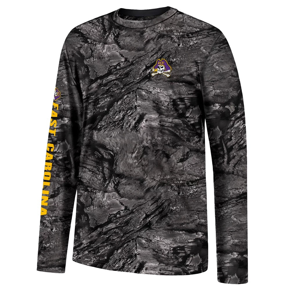 Colosseum Athletics Men's East Carolina University Gulf Stream Performance Long Sleeve Fishing T-shirt                          