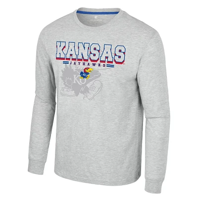 Colosseum Athletics Men's University of Kansas Hasta La Vista Long Sleeve T-shirt