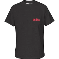Drake Men's University of Mississippi Black Lab Short Sleeve T-shirt