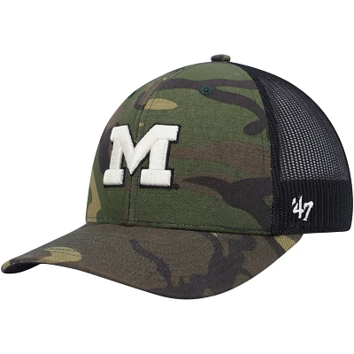 '47 / Michigan Wolverines Team Logo Trucker Snapback Hat                                                                        