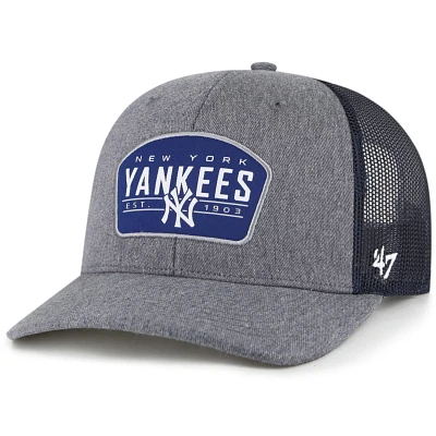 '47 / New York Yankees Slate Trucker Snapback Hat                                                                               