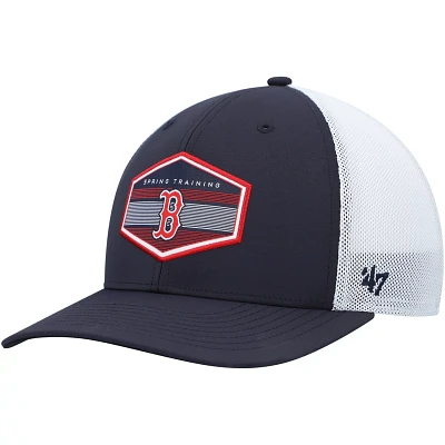 '47 /White Boston Red Sox Spring Training Burgess Trucker Adjustable Hat                                                        