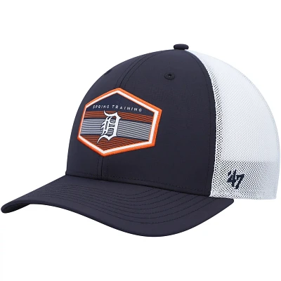'47 /White Detroit Tigers Spring Training Burgess Trucker Adjustable Hat                                                        