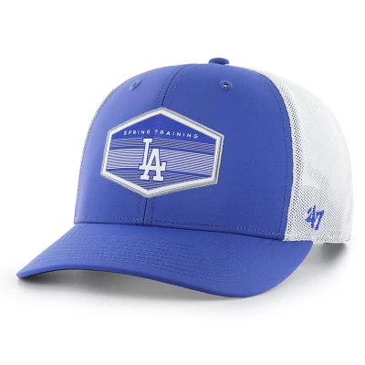 '47 /White Los Angeles Dodgers Spring Training Burgess Trucker Adjustable Hat                                                   