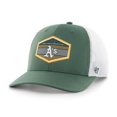 '47 /White Oakland Athletics Burgess Trucker Snapback Hat                                                                       