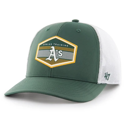 '47 /White Oakland Athletics Spring Training Burgess Trucker Adjustable Hat                                                     