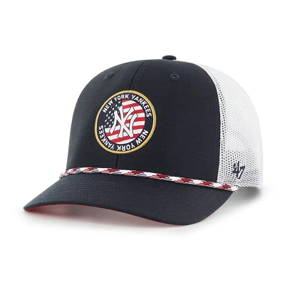 '47 New York Yankees Union Patch Trucker Adjustable Hat                                                                         