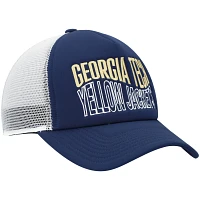 adidas /White Georgia Tech Yellow Jackets Wave Foam Trucker Snapback Hat                                                        