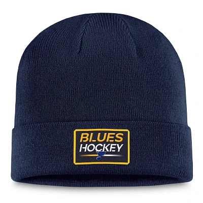 Fanatics Branded St Louis Blues Authentic Pro Cuffed Knit Hat                                                                   