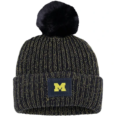 Love Your Melon Michigan Wolverines Cuffed Knit Hat with Pom                                                                    