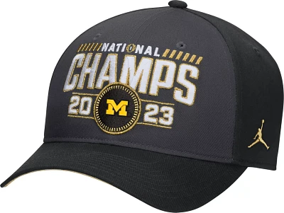 Jordan Brand Michigan Wolverines College Football Playoff 2023 National Champions Locker Room Adjustable Hat                    