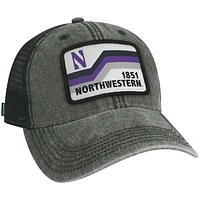 Northwestern Wildcats Sun  Bars Dashboard Trucker Snapback Hat                                                                  
