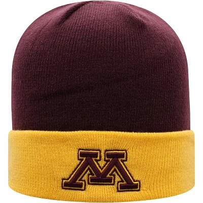 Top of the World / Minnesota en Gophers Core 2-Tone Cuffed Knit Hat                                                             