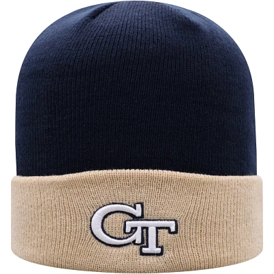 Top of the World /Gold Georgia Tech Yellow Jackets Core 2-Tone Cuffed Knit Hat                                                  