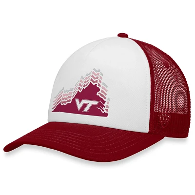 Top of the World /Maroon Virginia Tech Hokies Tone Down Trucker Snapback Hat                                                    