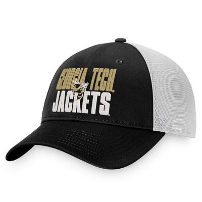 Top of the World /White Georgia Tech Yellow Jackets Stockpile Trucker Snapback Hat                                              