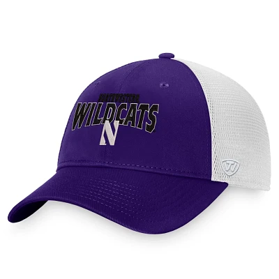 Top of the World /White Northwestern Wildcats Breakout Trucker Snapback Hat                                                     