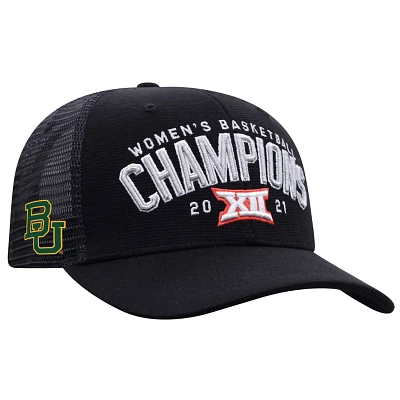 Top of the World Baylor Bears 2021 Big 12 Wo Basketball Conference Tournament Champions Locker Room Adjustable Hat              