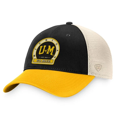 Top of the World Michigan Wolverines Refined Trucker Adjustable Hat                                                             