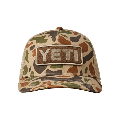 YETI Adults' Full Camo Logo Trucker Hat                                                                                         