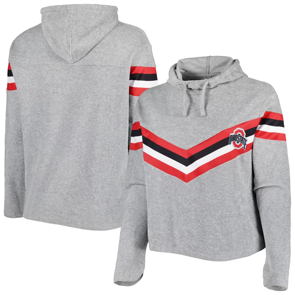 /Scarlet Ohio State Buckeyes Plus Register Seam to Pullover Hoodie