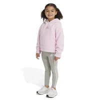 adidas Toddler Girls' Hoodie and Sherpa Tights Set