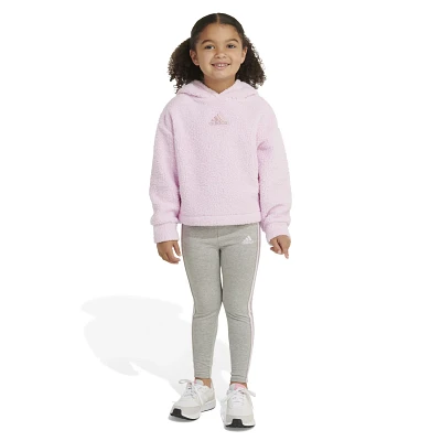 adidas Toddler Girls' Hoodie and Sherpa Tights Set