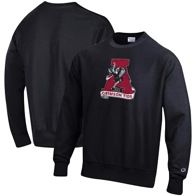 Champion Heathered Gray Alabama Crimson Tide Vault Logo Reverse Weave Pullover Sweatshirt