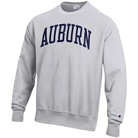 Champion Heathered Gray Auburn Tigers Arch Reverse Weave Pullover Sweatshirt