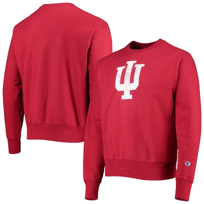 Champion Heathered Gray Indiana Hoosiers Vault Logo Reverse Weave Pullover Sweatshirt