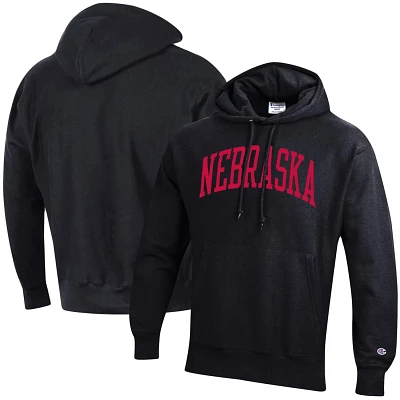 Champion Nebraska Huskers Team Arch Reverse Weave Pullover Hoodie