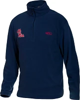 Drake Men's University of Mississippi Camp Fleece 1/4 Zip Pullover