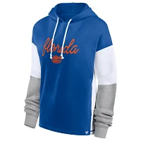 Fanatics Branded /White Florida Gators Play It Safe Colorblock Pullover Hoodie