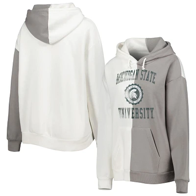 Gameday Couture Gray/ Michigan State Spartans Split Pullover Hoodie