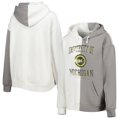 Gameday Couture Gray/ Michigan Wolverines Split Pullover Hoodie