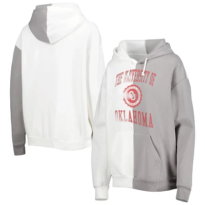 Gameday Couture Gray/ Oklahoma Sooners Split Pullover Hoodie