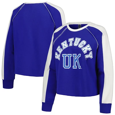 Gameday Couture Kentucky Wildcats Blindside Raglan Cropped Pullover Sweatshirt