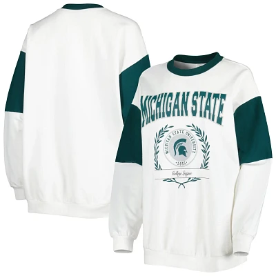 Gameday Couture Michigan State Spartans It's A Vibe Dolman Pullover Sweatshirt