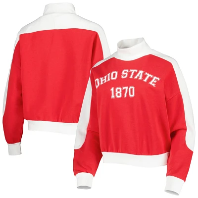 Gameday Couture Ohio State Buckeyes Make it a Mock Sporty Pullover Sweatshirt