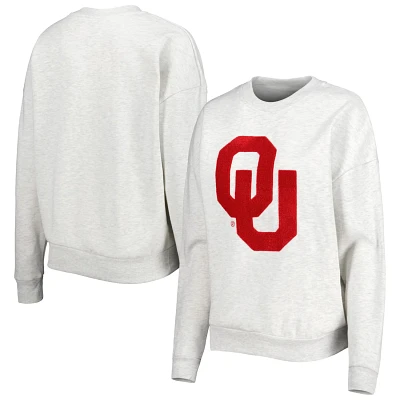 Gameday Couture Oklahoma Sooners Chenille Patch Fleece Pullover Sweatshirt                                                      