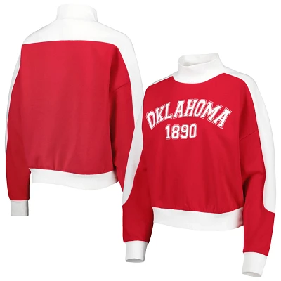 Gameday Couture Oklahoma Sooners Make it a Mock Sporty Pullover Sweatshirt