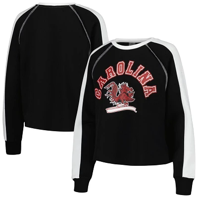Gameday Couture South Carolina Gamecocks Blindside Raglan Cropped Pullover Sweatshirt